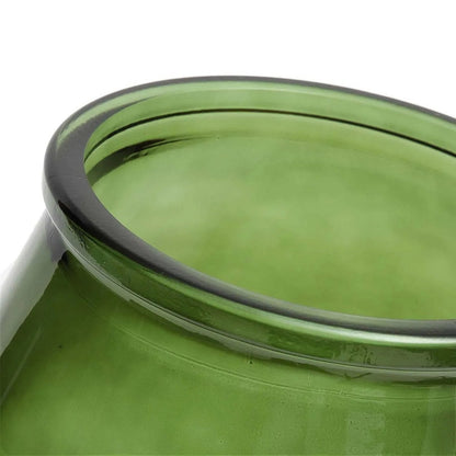 Vase aus recyceltem grünem Glas | VIA X SELECTION