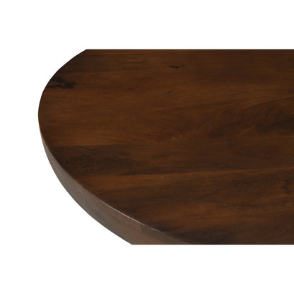 Runder Couchtisch aus Mangoholz mit Kugelfüßen, Ø, 90 × 30 cm | VIA X SELECTION