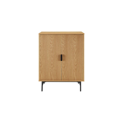 Hohe Kommode mit Eichenfront, 40 × 80 × 110 cm | VIA X SELECTION
