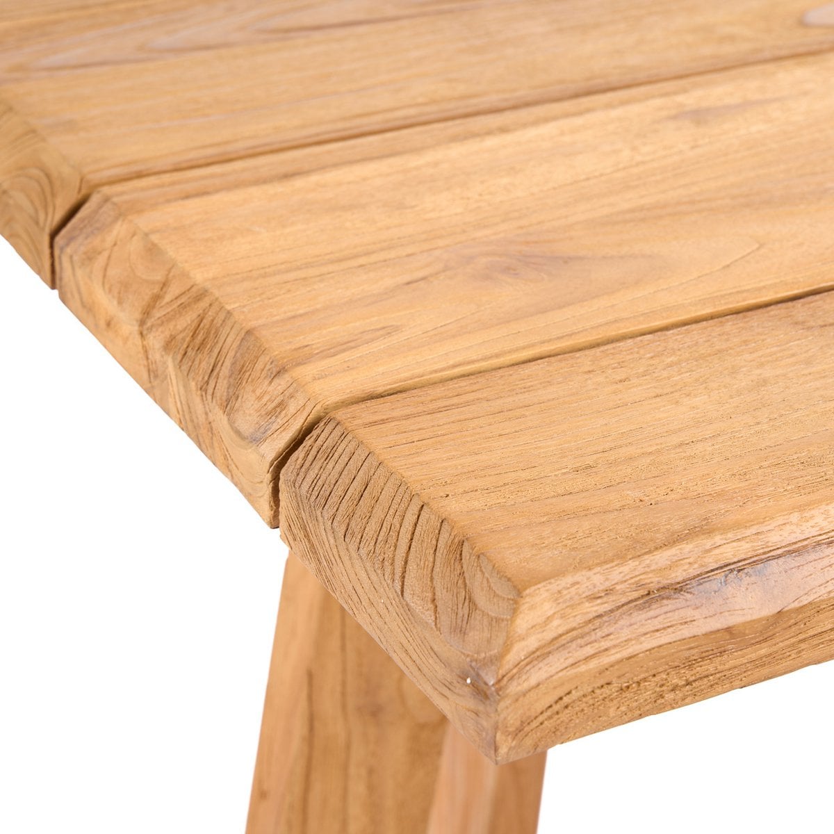 Bartisch recyceltes Teakholz quadratisch, 70 × 70 × 100 cm | VIA X SELECTION