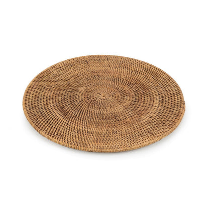 Rundes Platzset aus Rattan in Naturbraun | VIA X SELECTION