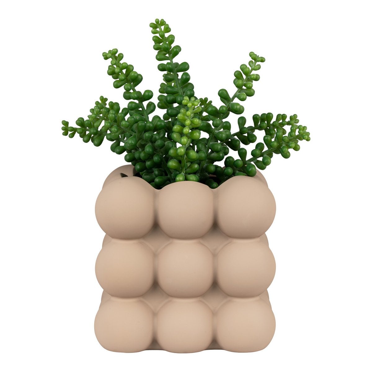 Pflanzgefäß aus Steinzeug, Braun, 13,5 × 13,5 × 13 cm | VIA X SELECTION
