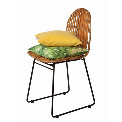 TOM TAILOR Home Esszimmerstuhl aus Rattan mit dichtem Geflecht und schwarzem Metallgestell im 2er-Set | VIA X SELECTION