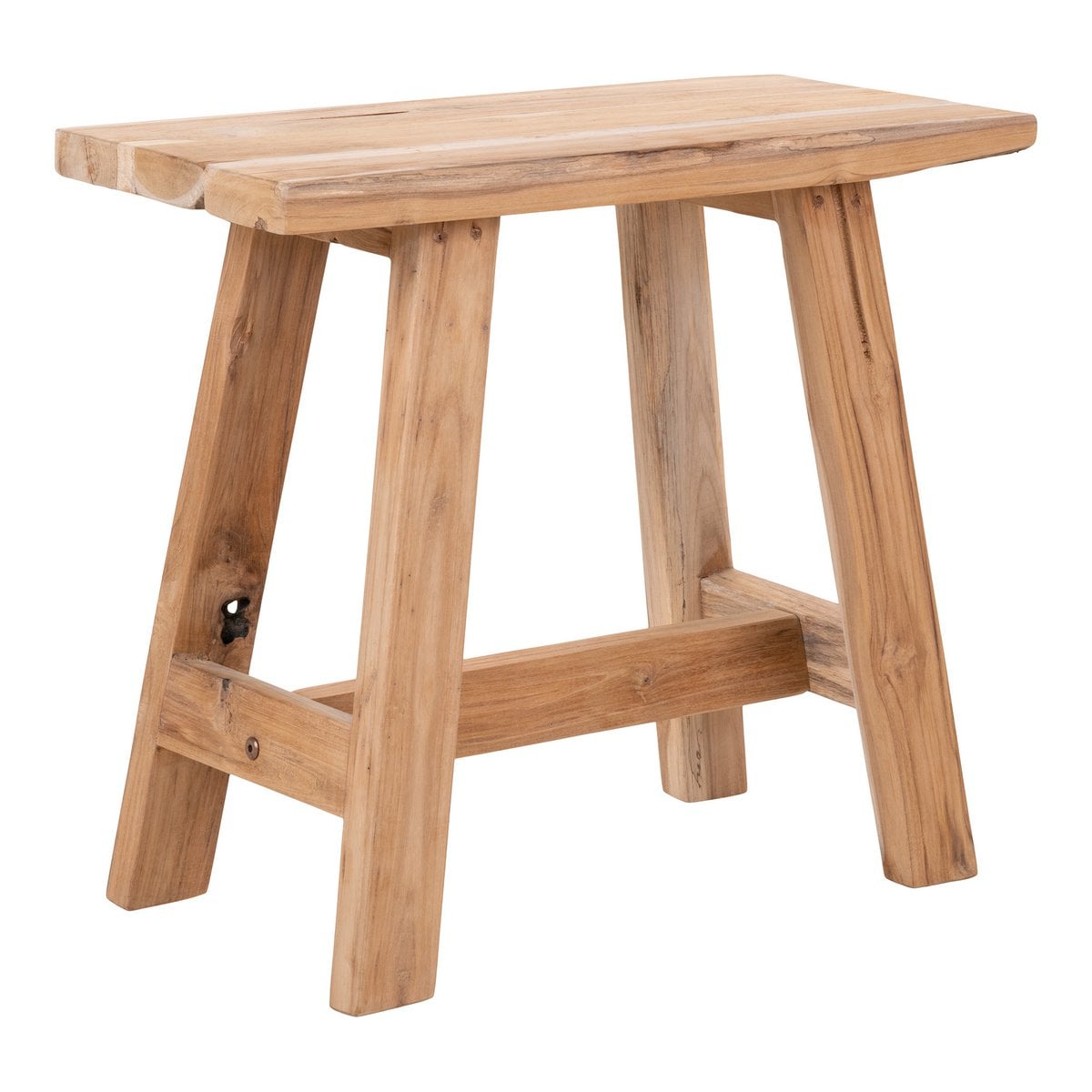 Sitzbank aus recyceltem Teakholz natur 50 cm | VIA X SELECTION