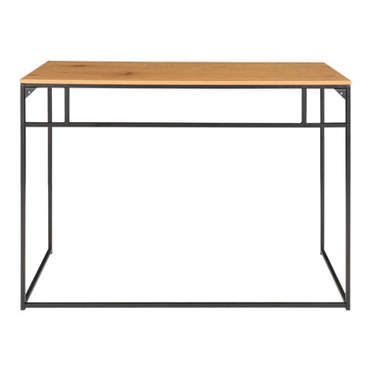 Schreibtisch schwarz mit Holzoptik, 100 × 45 cm | VIA X SELECTION