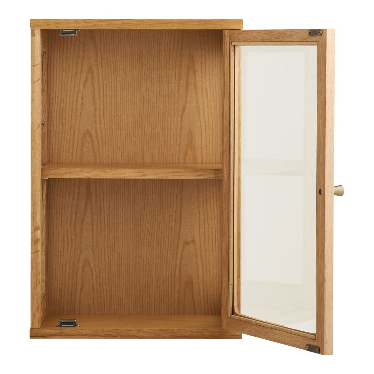 Wandschrank aus Eichenfurnier und Glas | VIA X SELECTION
