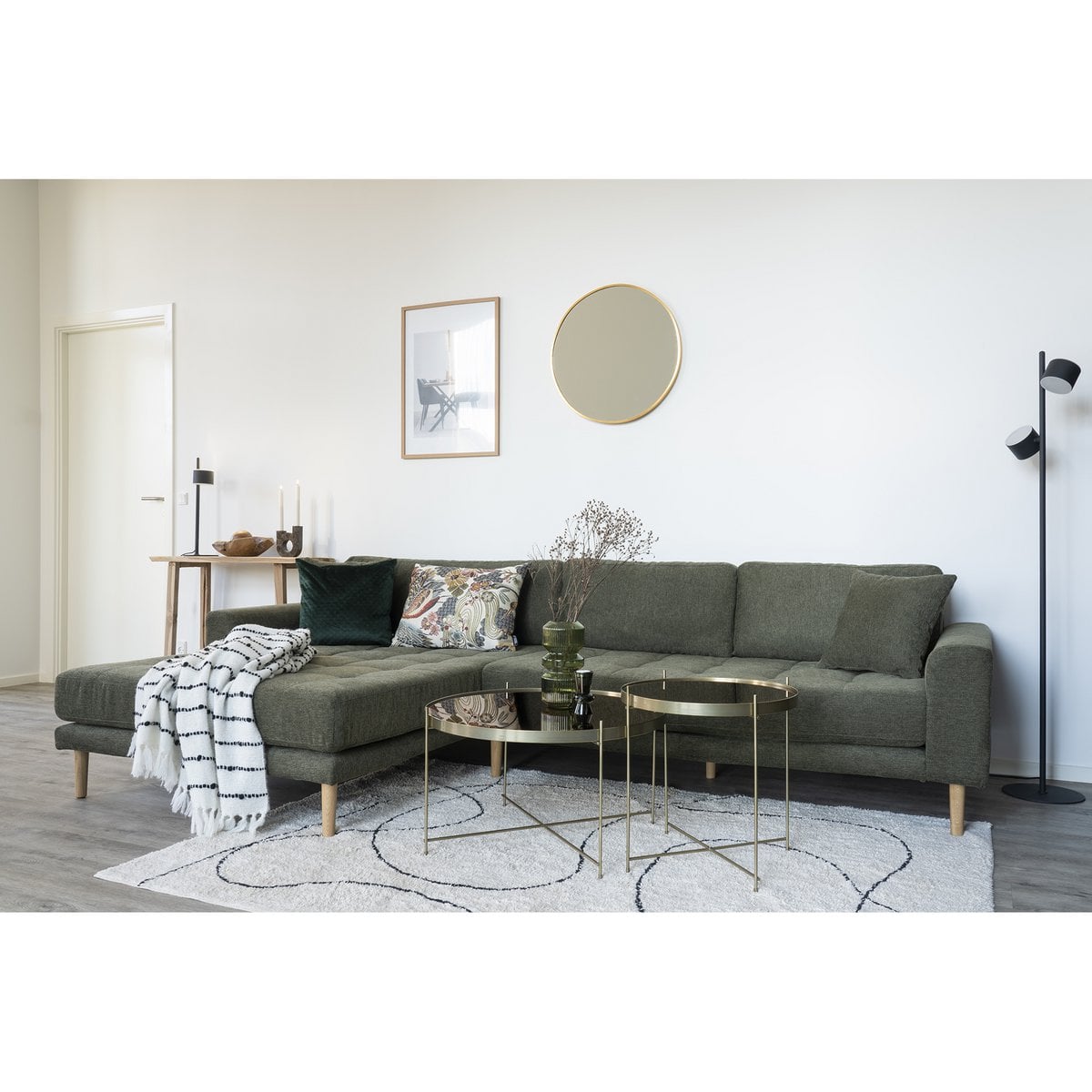 Runder Wandspiegel mit Aluminiumrahmen, Ø 60 cm | VIA X SELECTION