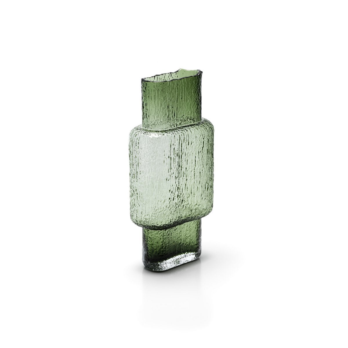 Schmale Vase aus grünem Glas | VIA X SELECTION