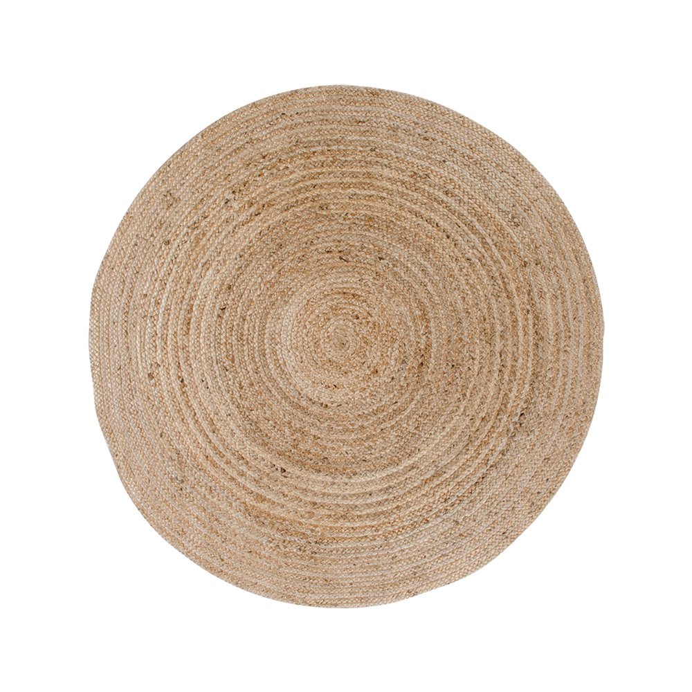 Runder Teppich aus Jute natur, Ø 120 cm | VIA X SELECTION