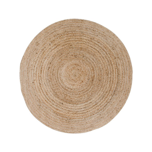 Runder Teppich aus Jute natur, Ø 120 cm | VIA X SELECTION