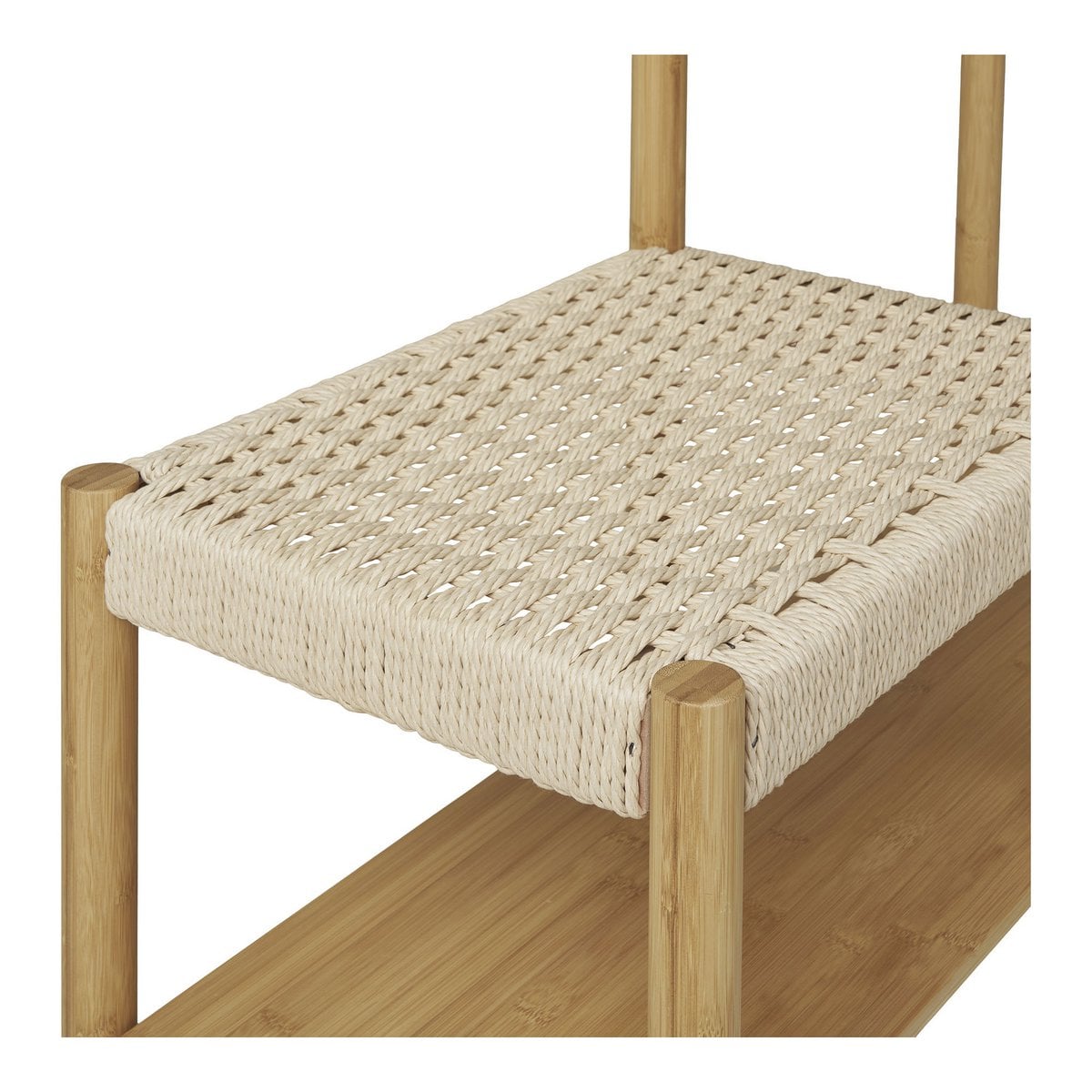 Kleiderständer aus Bambus und Papierkordel natur, 95 × 36 × 165 cm | VIA X SELECTION