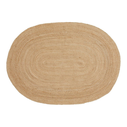 Ovaler Teppich aus Jute natur, 140 × 200 cm | VIA X SELECTION