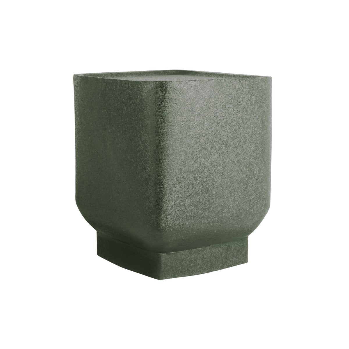 Beistelltisch aus Eisen in Moosgrün, 37 × 37 × 40 cm | VIA X SELECTION
