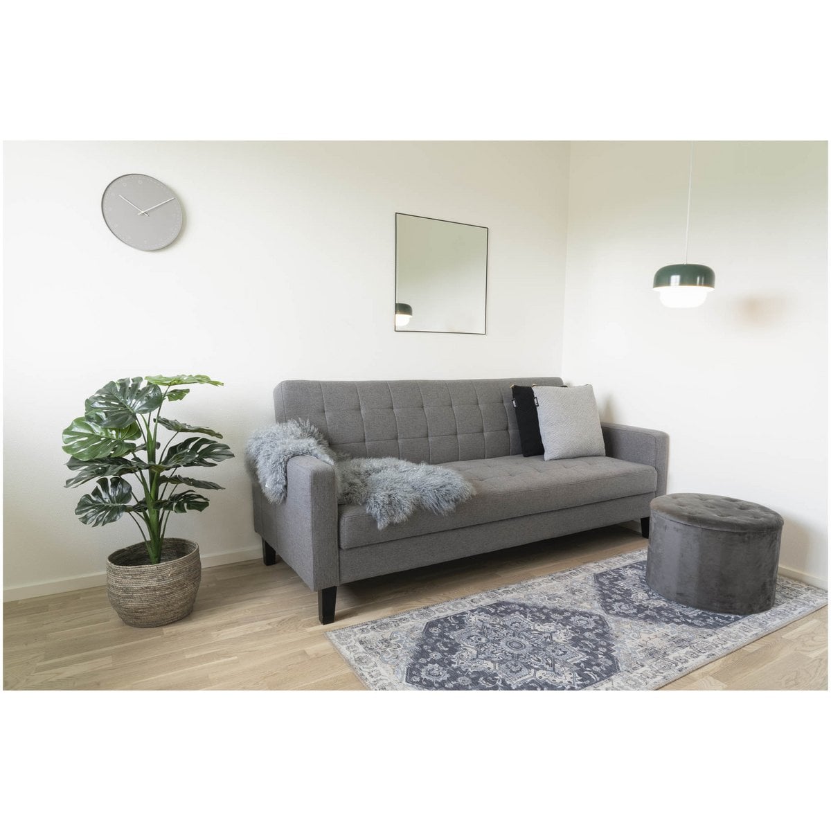 Läufer aus Chenille-Polyester blau, 80 × 200 cm | VIA X SELECTION