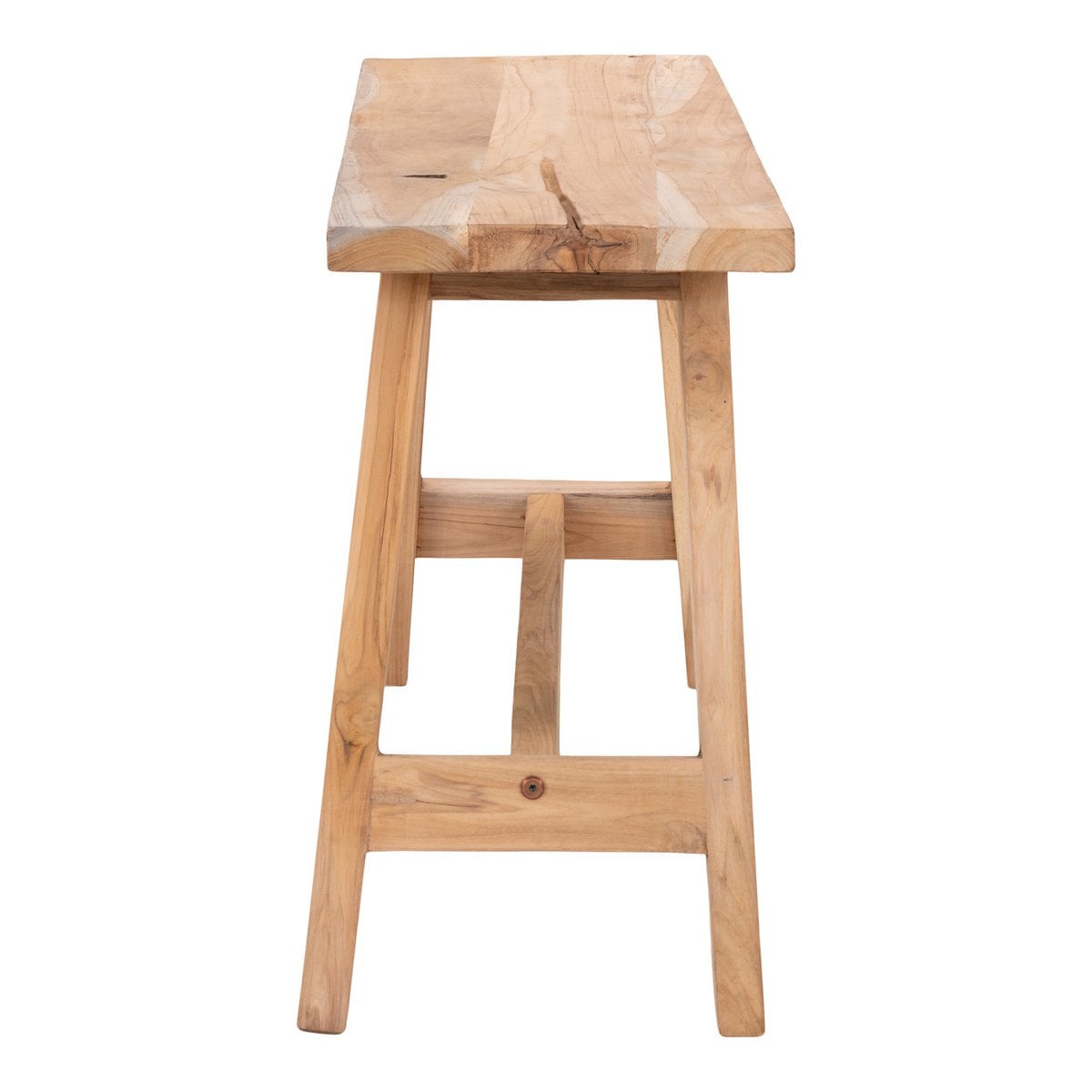 Sitzbank aus recyceltem Teakholz natur 90 cm | VIA X SELECTION