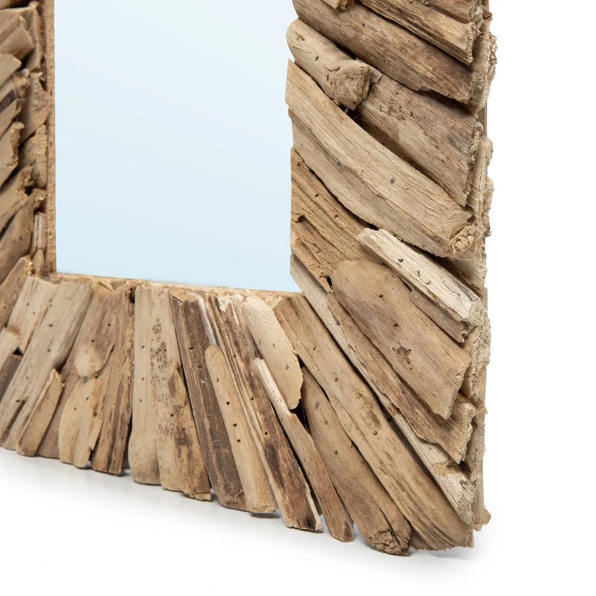 Wandspiegel mit Treibholzrahmen natur, 60 × 41 cm | VIA X SELECTION