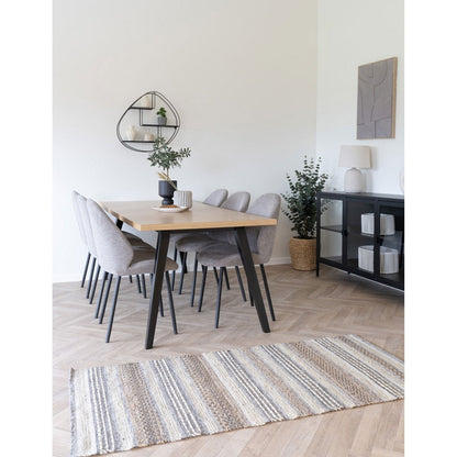 Wandregal mit 3 Ablagen schwarz, 60 × 12 × 60 cm | VIA X SELECTION