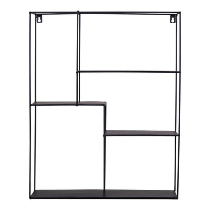 Metallregal aus schwarzem Stahl 40,5 × 10,5 × 50 cm | VIA X SELECTION