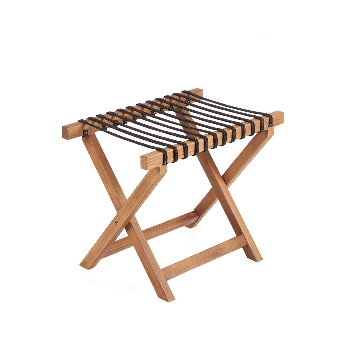 Kofferständer aus Teakholz klappbar, 55 × 40 × 50 cm | VIA X SELECTION