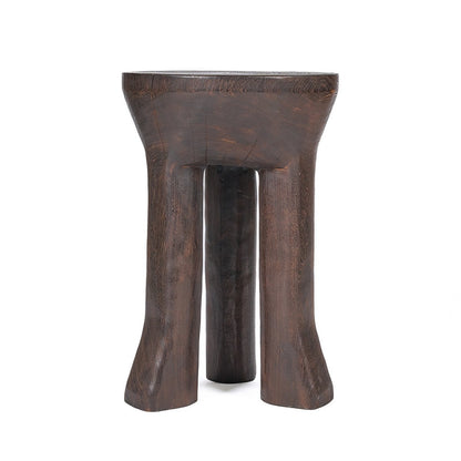 Dreibein-Beistelltisch in Dunkelwalnuss, 40 × 40 × 60 cm | VIA X SELECTION