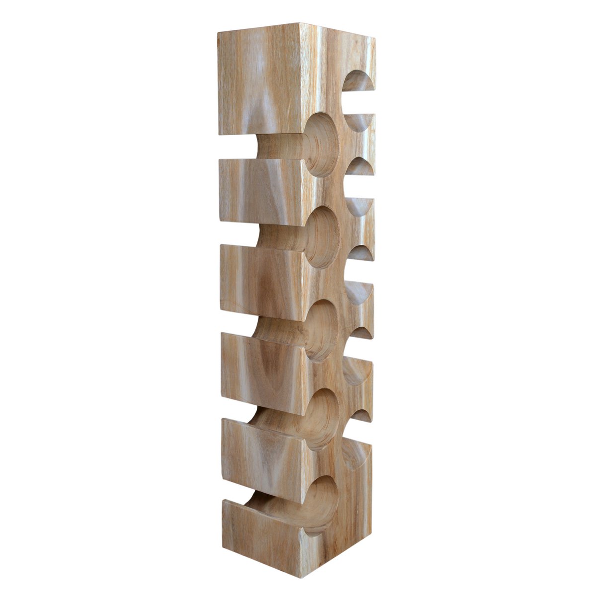 Weinregal aus Holz, 21 × 18 × 87 cm | VIA X SELECTION