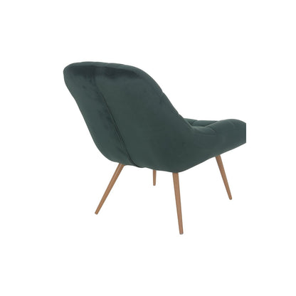 Loungesessel aus Samt grün mit XXL-Sitzfläche | VIA X SELECTION