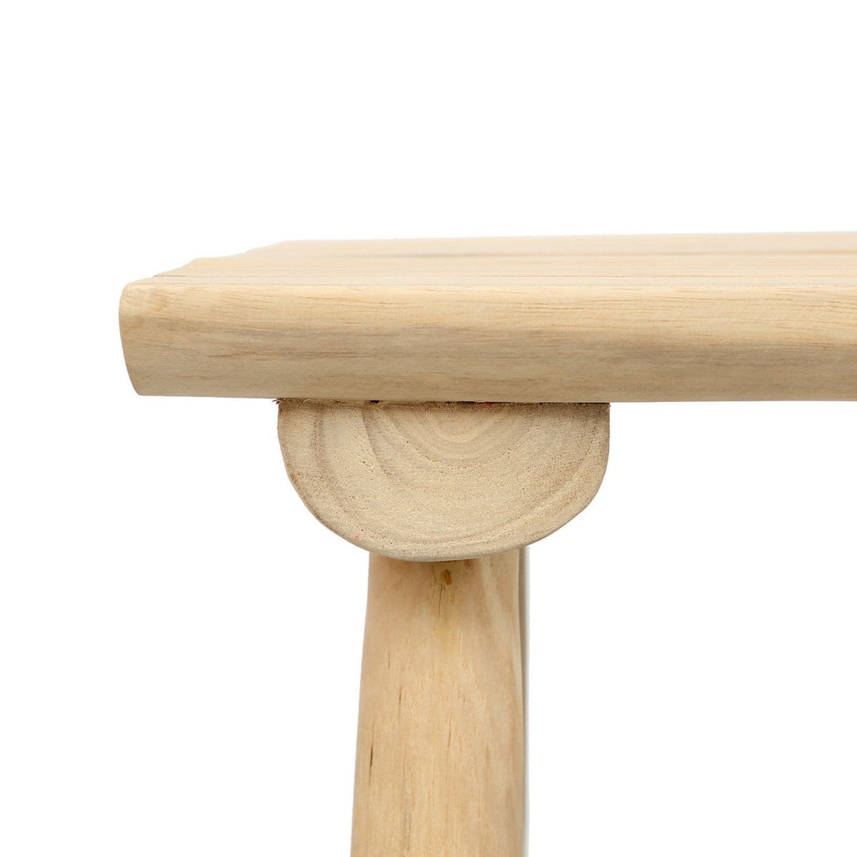 Barhocker aus Teakholz natur mit rustikaler Oberfläche | VIA X SELECTION