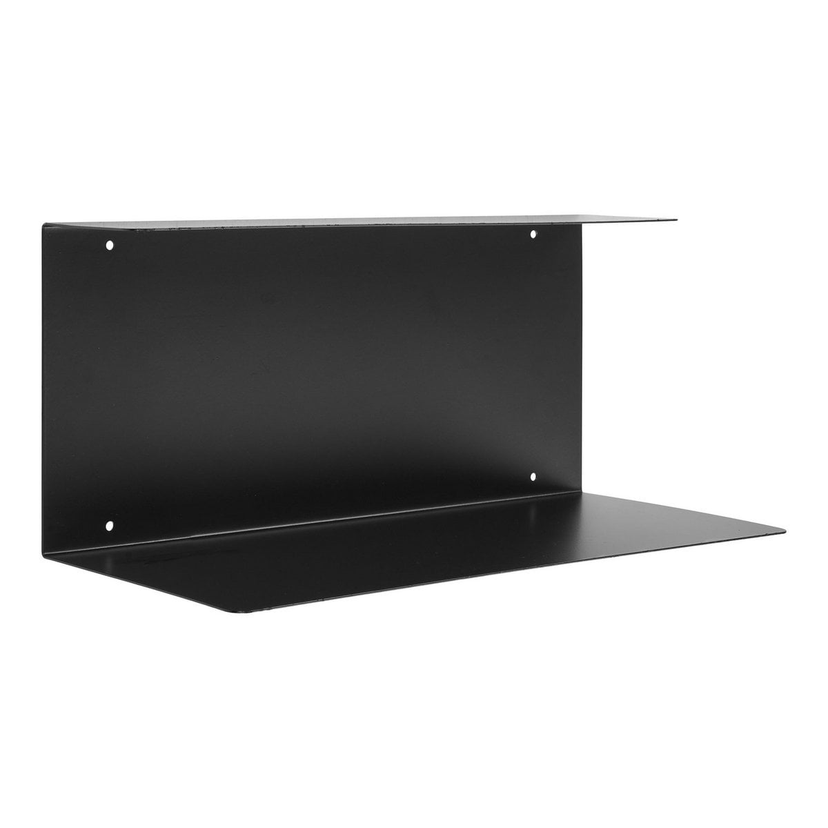 Kleines Wandregal schwarz, 40 × 18 × 18 cm | VIA X SELECTION