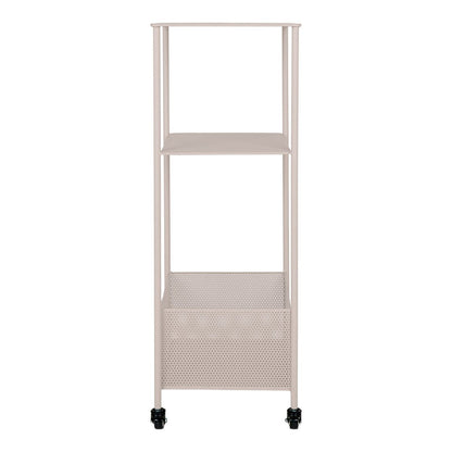 Rollwagen aus Stahl mit 3 Ebenen, 35 × 35 × 106 cm | VIA X SELECTION