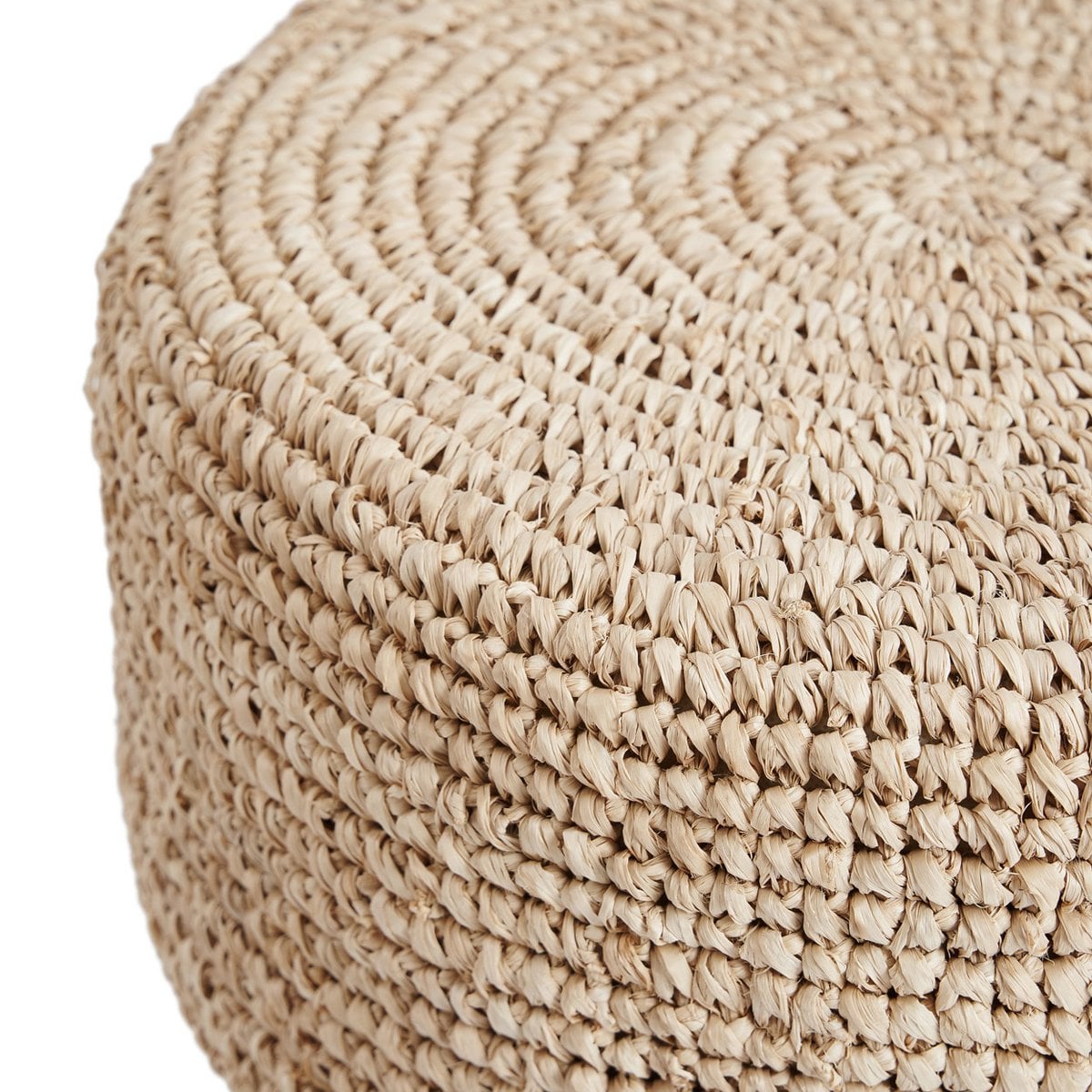 Barhocker aus Raffia und Teakholz in Natur | VIA X SELECTION