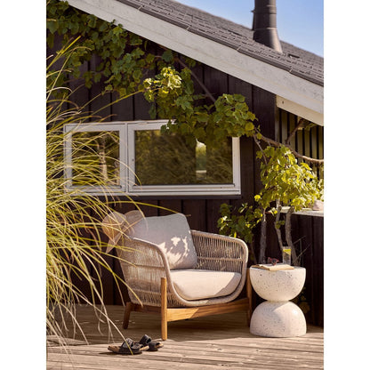 Runder Beistelltisch in Terrazzo-Optik, Ø, 40 × 45 cm | VIA X SELECTION