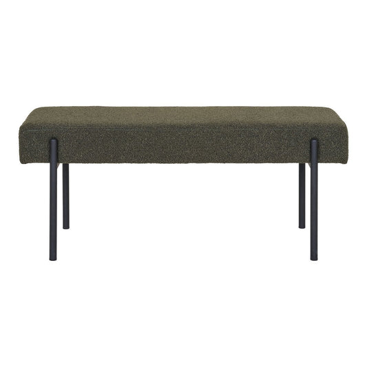 Sitzbank aus Stoff dunkelgrün 100 cm | VIA X SELECTION