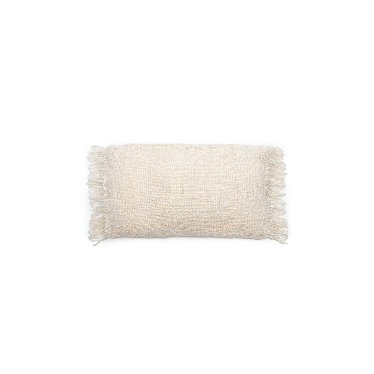 Kissenbezug aus Baumwolle in Creme, 30 × 50 cm | VIA X SELECTION