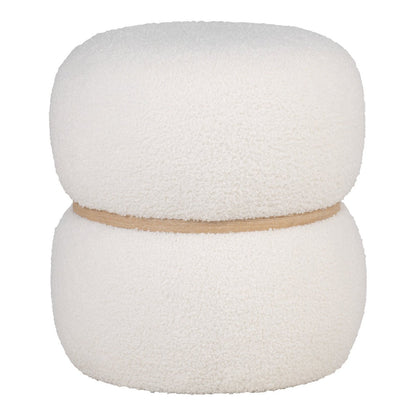 Teddy-Pouf Weiß | VIA X SELECTION