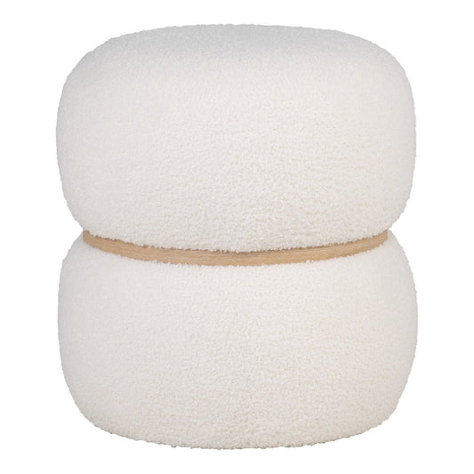 Teddy-Pouf Weiß | VIA X SELECTION
