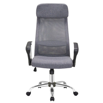Bürostuhl mit Stoff- und Mesh-Bezug in Grau | VIA X SELECTION