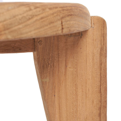 Runder Couchtisch aus recyceltem Teakholz, Ø, 80 × 45 cm | VIA X SELECTION
