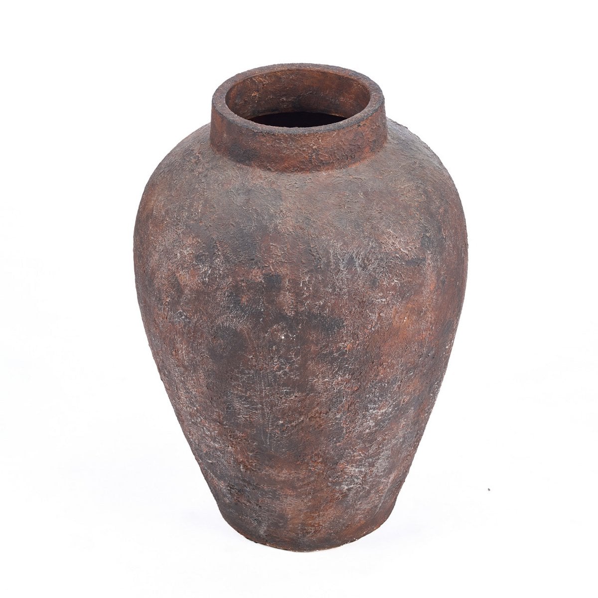 Große Bodenvase aus burgunderroter Terrakotta | VIA X SELECTION