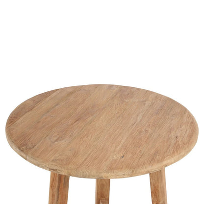 Runder Bartisch recyceltes Teakholz Outdoor, 90 × 90 × 105 cm | VIA X SELECTION