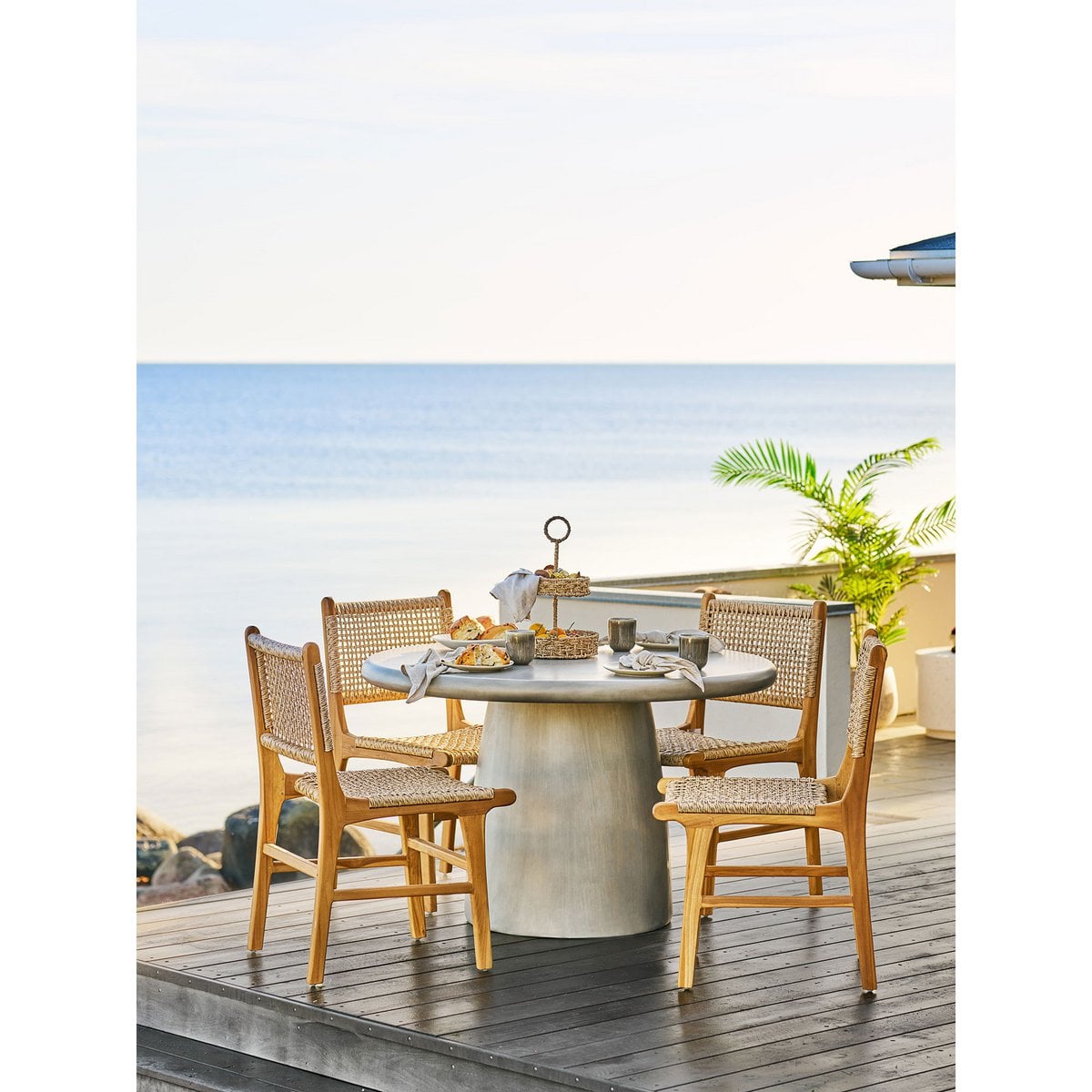 Hohes Seegras-Tablett Ø 25 × 40,5 cm | VIA X SELECTION
