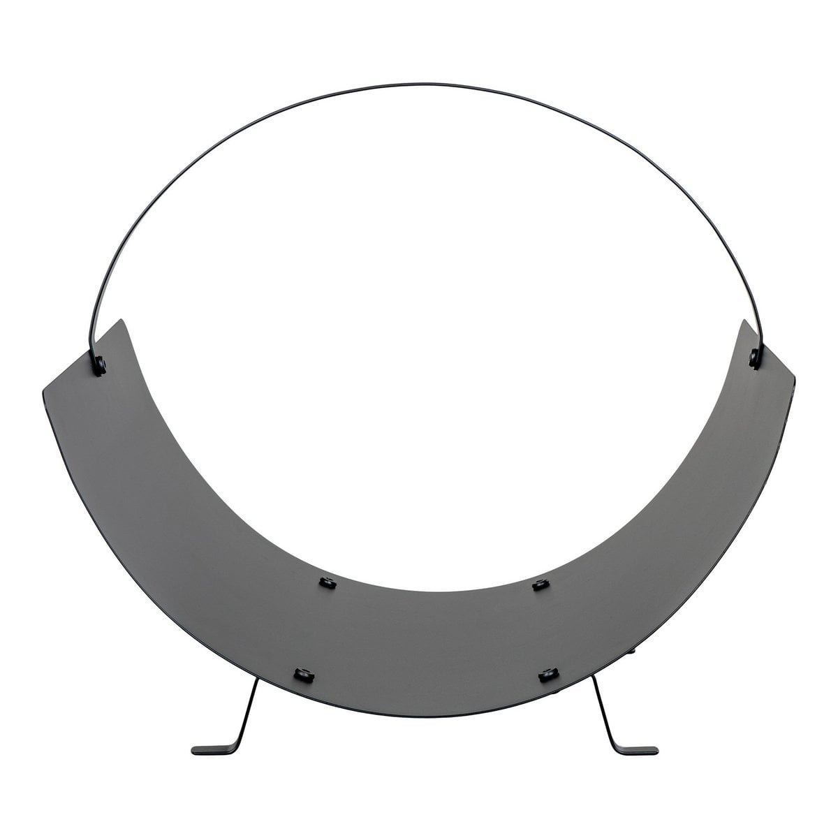 Kaminholzhalter aus schwarzem Stahl | VIA X SELECTION