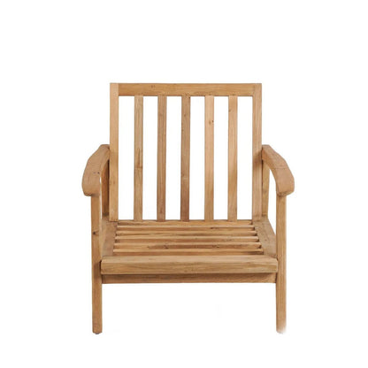 Outdoor-Loungesessel aus recyceltem Teakholz mit losem Kissen | VIA X SELECTION
