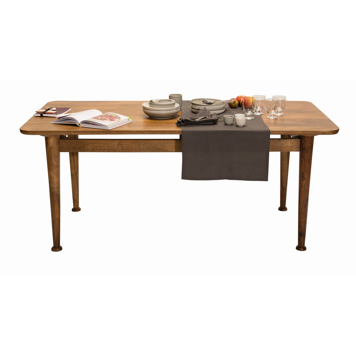 TOM TAILOR Home Esstisch Mangoholz gerundete Ecken, 180 × 90 cm | VIA X SELECTION