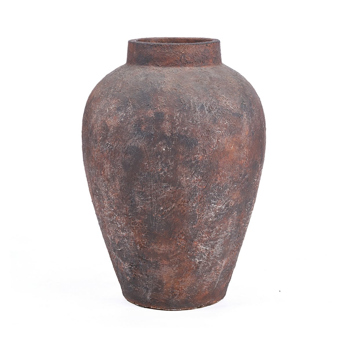 Große Bodenvase aus burgunderroter Terrakotta | VIA X SELECTION