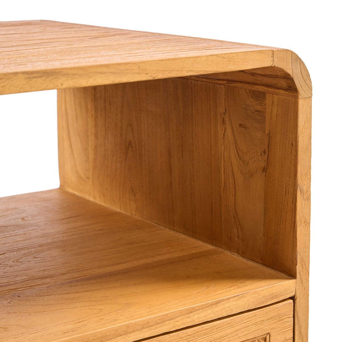 Runder Nachttisch aus Rattan, 50 × 50 × 55 cm | VIA X SELECTION