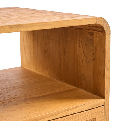 Runder Nachttisch aus Rattan, 50 × 50 × 55 cm | VIA X SELECTION