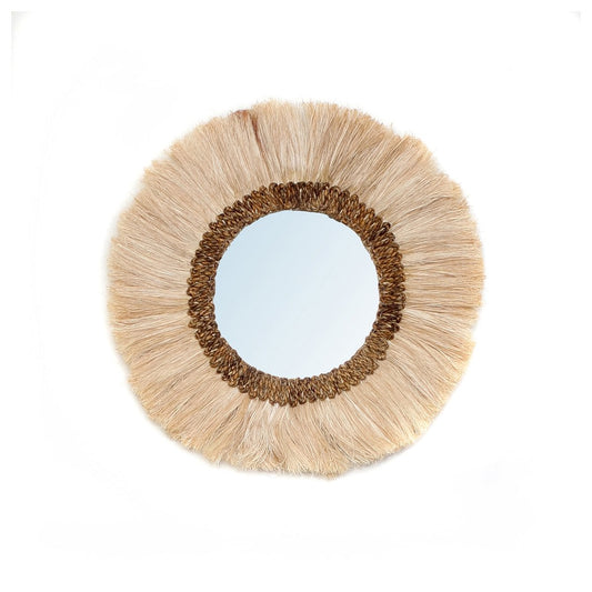 Runder Wandspiegel mit handwerklichem Rahmen 60 cm | VIA X SELECTION
