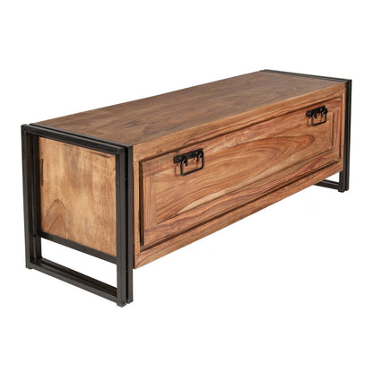 Breiter Schuhschrank aus Akazienholz, 40 × 130 × 50 cm | VIA X SELECTION