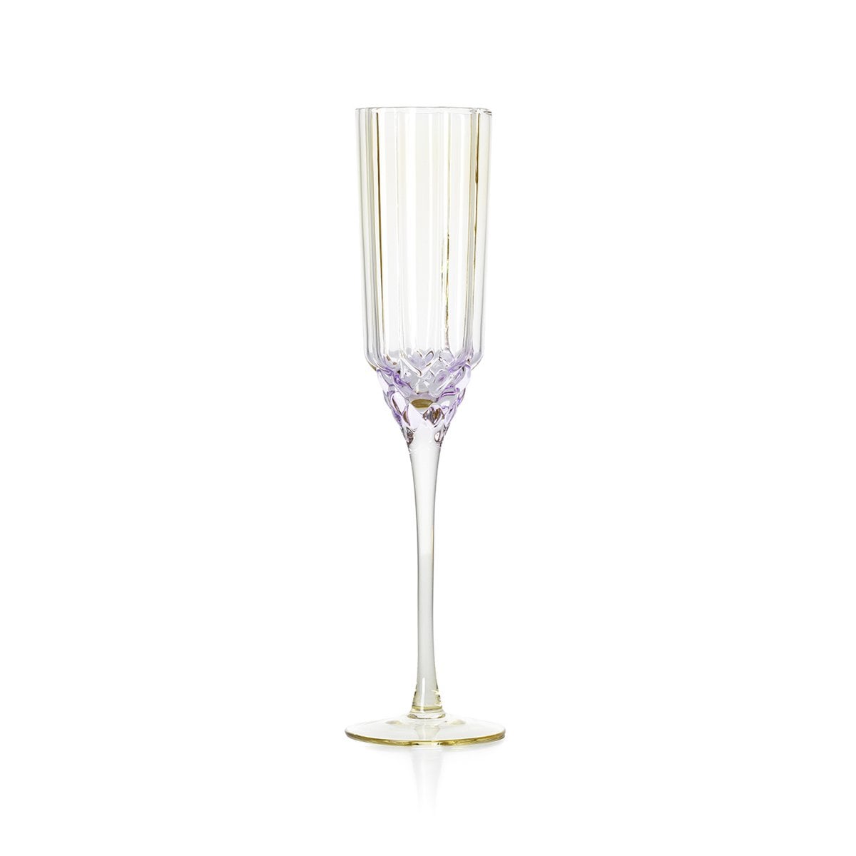 Sektflöte aus rosafarbenem Recyclingglas 26,5 cm | VIA X SELECTION