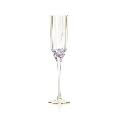 Sektflöte aus rosafarbenem Recyclingglas 26,5 cm | VIA X SELECTION